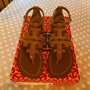 Tory Burch Tan Leather Sandals